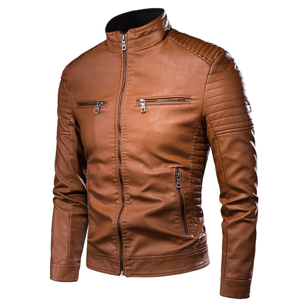 Jaqueta Masculina Vintage em Couro Genuino - Premium Men