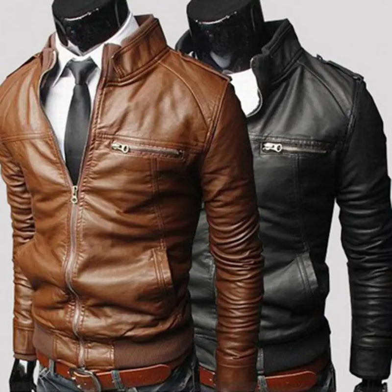 Jaqueta Masculina em Couro Genuino - Business M2