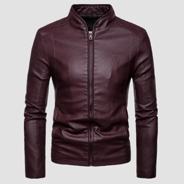 Jaqueta Masculina de Inverno em Couro Genuino - Spiky Premium