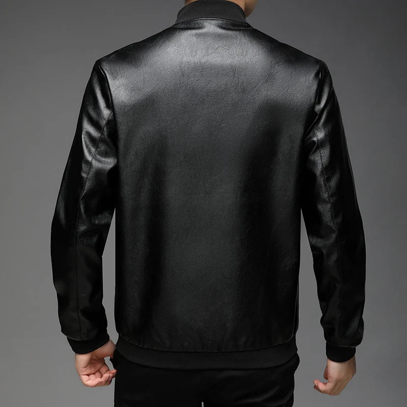 Jaqueta Masculina em Couro Genuino - Slim MenPro