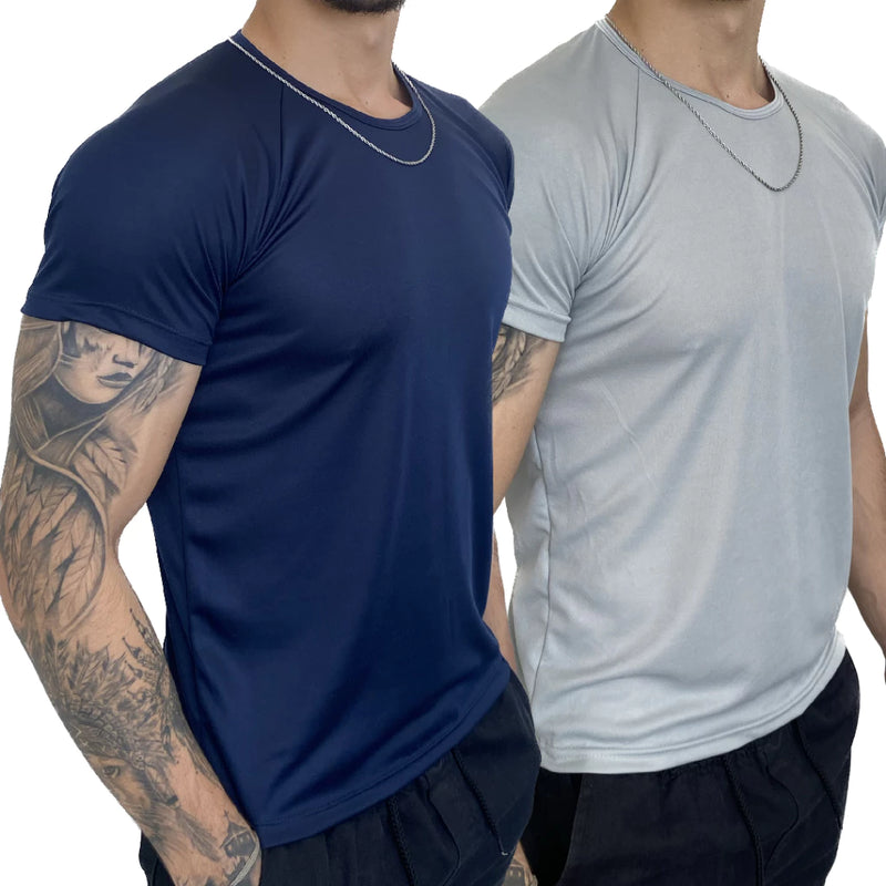 Kit Camisetas Dry Fit Masculina - Casual - Treino - Academia - Esportes - Exercícios - Corrida