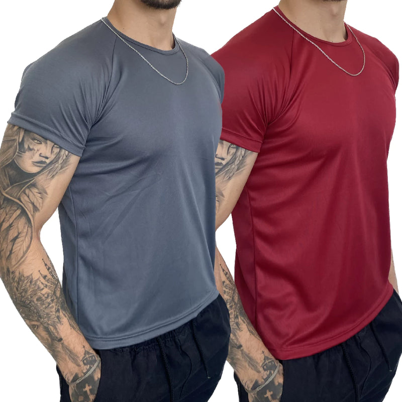 Kit Camisetas Dry Fit Masculina - Casual - Treino - Academia - Esportes - Exercícios - Corrida