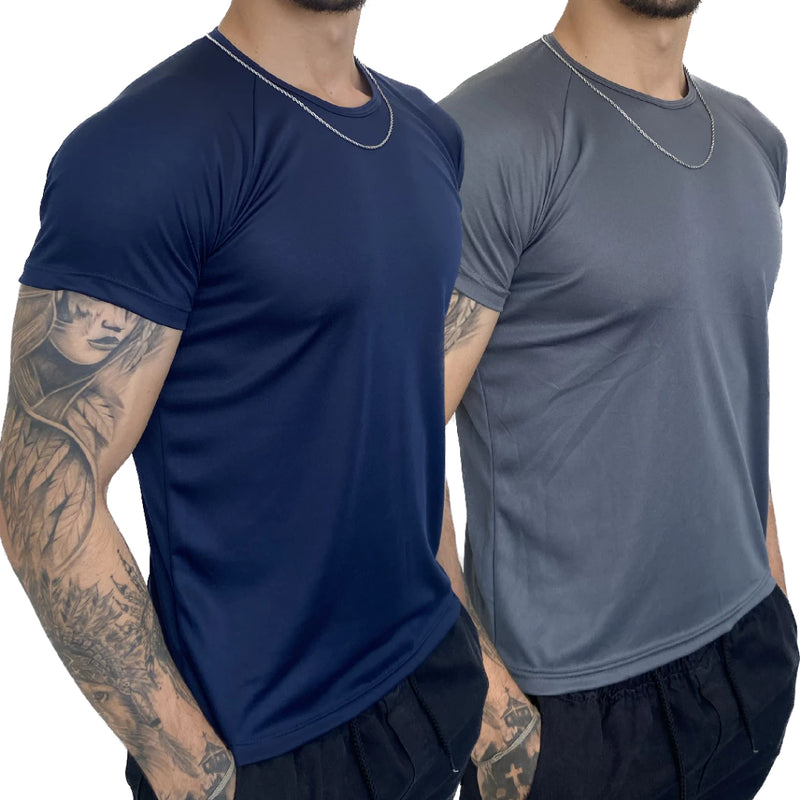 Kit Camisetas Dry Fit Masculina - Casual - Treino - Academia - Esportes - Exercícios - Corrida